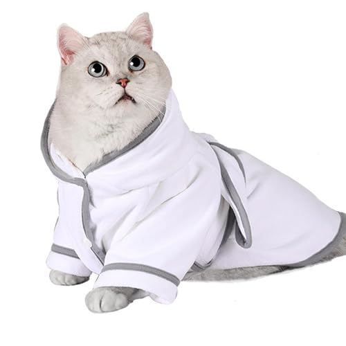 Whnbuij Hundehandtuch: Kapuzen-Bademantel für Katzen, schnell trocknend, super saugfähig, Hundemantel, Trockentuch, Badetücher, Haustierhandtücher für kleine, mittelgroße und große Hunde und Katzen Whnbuij Hundehandtuch: Kapuzen-Bademantel für Katzen, schnell trocknend, super saugfähig, Hundemantel, Trockentuch, Badetücher, Haustierhandtücher für kleine, mittelgroße und große Hunde und Katzen von Whnbuij