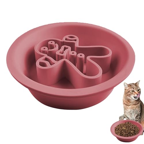 Anti Schling Napf Hund, Slow Feeder Hundenäpfe Für Langsam Fressende, Trocken- Und Nassfutter Futternapf Aus Silikon, Langsam Fressen Slow Feeder Dog Bowl von Whpsiting