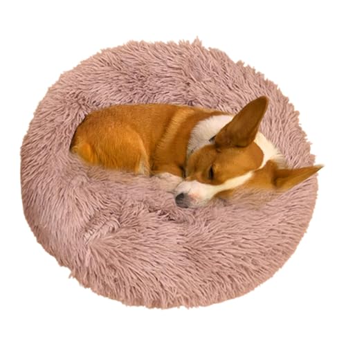 Katzenbett Hundebett 40cm,Weiches Flausching Hundebett Und Katzenbett,Waschbar Donut Haustierbett, Für Kleine Bis Mittelgro SS E Hunde Und Katzen von Whpsiting