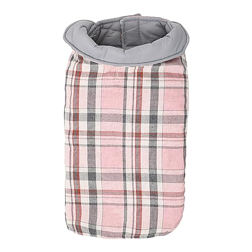 Hundemantel, Mantel für kaltes Wetter, wendbarer Wintermantel für Hunde, wendbar, wasserdicht und winddicht, Plaid im britischen Stil mit Loch für Geschirr, Schneebekleidung Whrcy von Whrcy