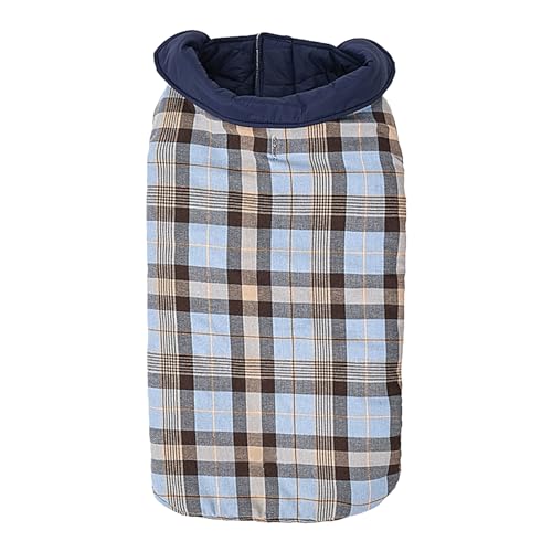 Hundemantel, Wintermantel für kaltes Wetter für Hunde, wasserdichte und winddichte Winterjacke für Hunde, Plaid im britischen St mit Loch für Geschirre, Schneebekleidung für Hunde Whrcy von Whrcy