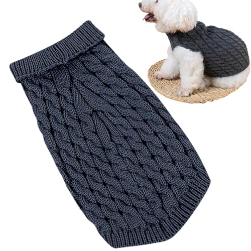 Welpen Pullover | Winter Strickpullover Für Hunde | Leicht Warmes Sweatshirt Für Haustiere Im Freien Winter & Kälte Welpen Pullover | Winter Strickpullover Für Hunde | Leicht Warmes Sweatshirt Für Haustiere Im Freien Winter & Kälte von Whrcy