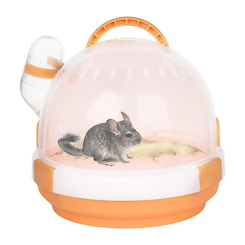 Whrcy Hamsterhalter, Igel Babyschale mit Wasserflasche – Käfig für Zwerghamster, Transportbox für Kleintiere, tragbarer Transportkäfig für Haustiere, für Igel, Rennmäuse, von Whrcy