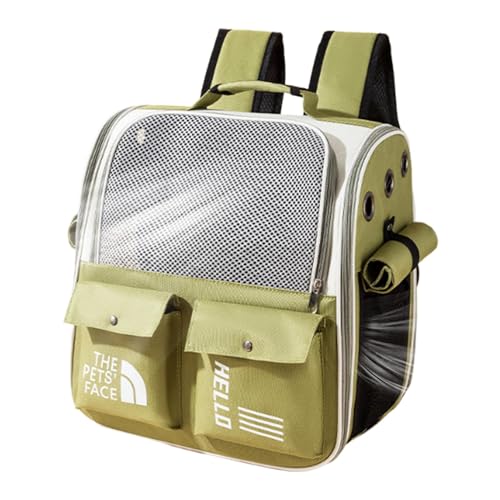 Whrcy Haustier-Reisetrage, Haustiertrage-Rucksack | Reisetasche für Haustiere - Belüfteter Haustier-Reiserucksack, Outdoor-Tragerucksack für Hunde, Katzen, Kleintiere von Whrcy