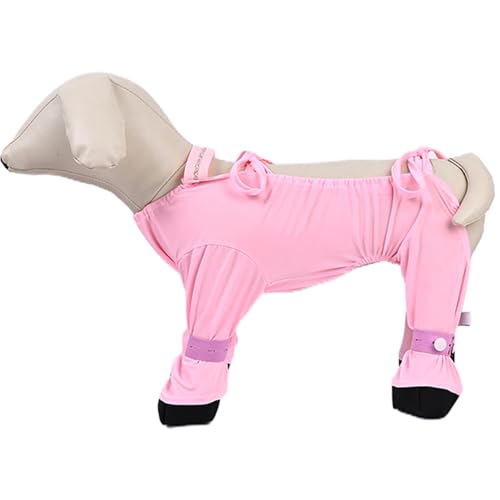 Hosentiefstiefel für Hunde, staubsichere Halbpackeis-Seidenhund-Hör-Hosenträger, verstellbare Hundestiefel-Leggings mit Gurten, nicht rutschfeste Hundestiefel mit Hosenträgern L, Hosentiefel für Hund von Whyzsjnclg