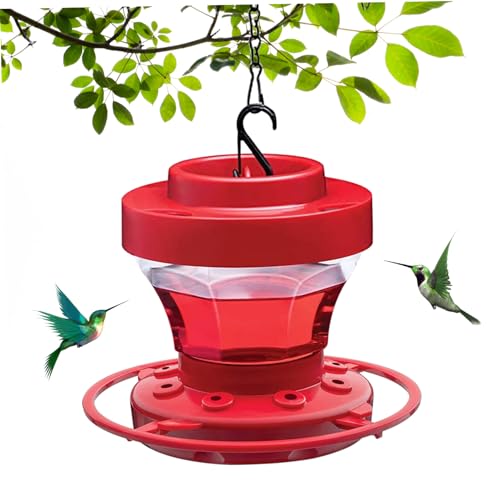 Hummingbird -Feeder mit 8 Fütterungsanschluss 3.9 x 3,9 x 3,5 Zoll Hummingbird -Feeder mit Barsch und Haken abnehmbarer antprobter Kolibri -Feeder für Outdoor Garten Yard Hummingbird Feeder für Outdo von Whyzsjnclg