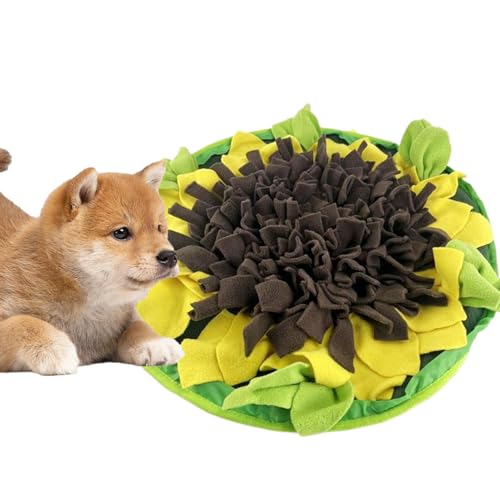 Snuffle Matte für Hunde, Haustierfütterungsblumenmatte, fördert natürliche Futtersfertigkeiten Hundespielzeug, Hundebehandlungsspender für Pet Cat Dog Puppy, Snuffle Matte von Whyzsjnclg