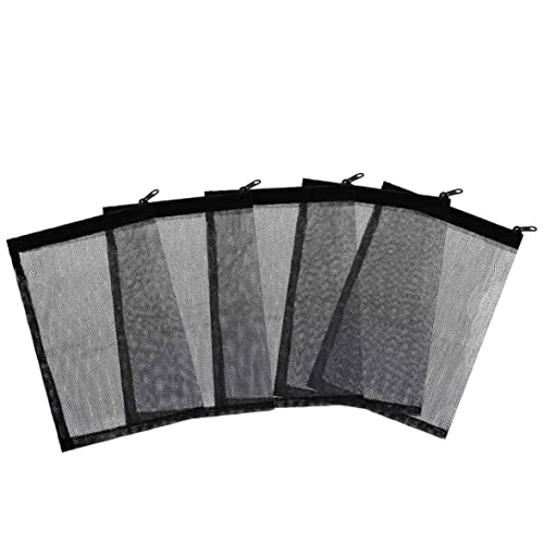 Whyzsjnclg Aquariumfiltermedienbeutel feinem Mesh schwarz mit Reißverschluss für Fischtank aktivierte Kohlenstoffkeramikringe 5pcs Aquarium -Netzbeutel von Whyzsjnclg