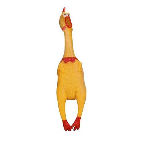 Whyzsjnclg Schreiender Hühnchenspielzeug Gummi Squeeze Squawking Shrilling Dekompression Tool Gadgets 37 cm Schreien Hühnchenspielzeug von Whyzsjnclg