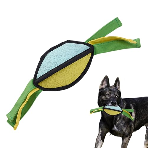 Wiclnyg Quietscher für Hundespielzeug,Quietschendes Hundespielzeug - Kaubares Latex-Beißspielzeug aus Cord | Hundespielzeug mit fünfzackigem Stern-Design, dekorative multifunktionale Beißringe für von Wiclnyg