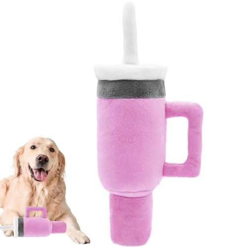 Wiclnyg Tasse Plüsch-Hundespielzeug,Plüsch-Kaffeetasse-Hundespielzeug - Langlebiges Kauspielzeug für Haustiere - Interaktives Kauspielzeug für Hunde, weiches Hundezahnbürsten-Kauspielzeug, von Wiclnyg