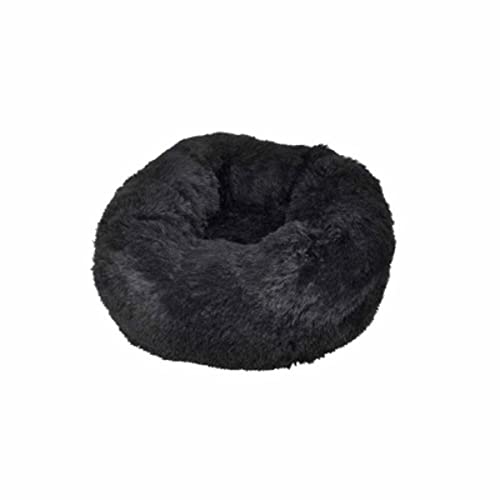 Wicotex Love Story, rundes Kissen, beruhigend, Polyester, D55 x 25 cm, Fluffy, Schwarz von Wicotex