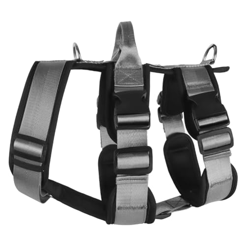 Widybord Explosionsgeschütztes Hundegeschirr mit, Einfach zu Verwenden, Strapazierfähig, Verstellbare Brustgurte für Große Hunde, L von Widybord