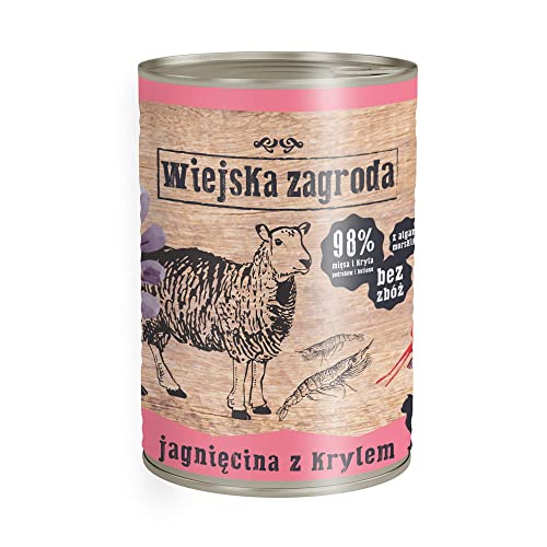 Landhof Katzenfutter Lamm mit Krill 400g von Wiejska Zagroda