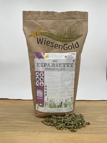 WiesenGold Bio Esparsette Pellets, Reich an Aminosäuren und Mineralien, 6kg von WiesenGold