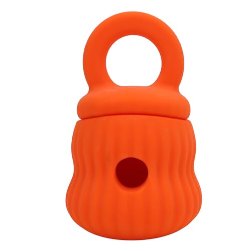 Wifehelper Fesselndes, Langsam Fressendes Silikonspielzeug für Hunde, Fördert Essgewohnheiten und Geistige Stimulation (ORANGE) von Wifehelper