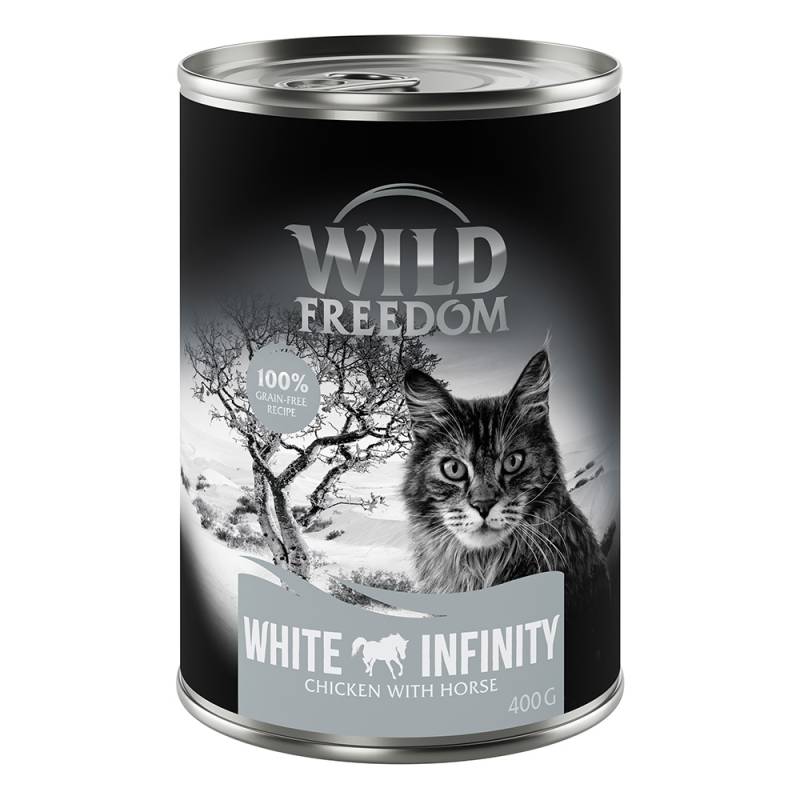 10 € Cyber-Rabatt erbeuten! 24 x 400 g Wild Freedom Nassfutter - White Infinity - Huhn & Pferd von Wild Freedom