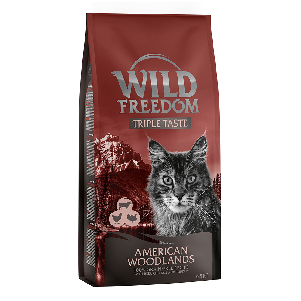 10 € Cyber-Rabatt erbeuten! 6,5 kg Wild Freedom Trockenfutter American Woodlands - Rind, Huhn, Truthahn von Wild Freedom