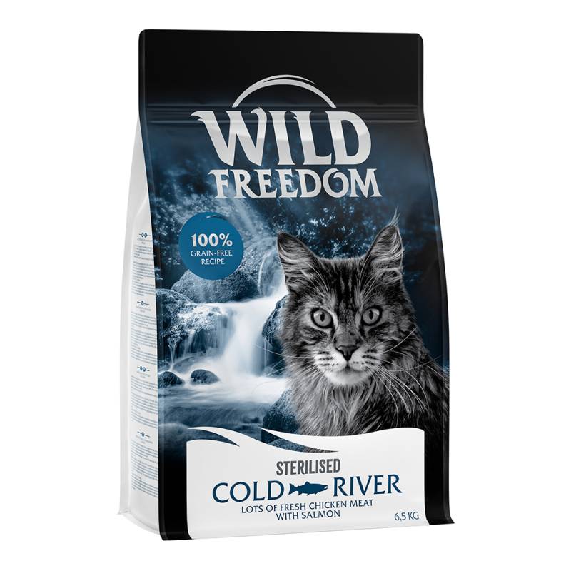 10 € Cyber-Rabatt erbeuten! 6,5 kg Wild Freedom Trockenfutter Cold River Sterilised - Lachs von Wild Freedom