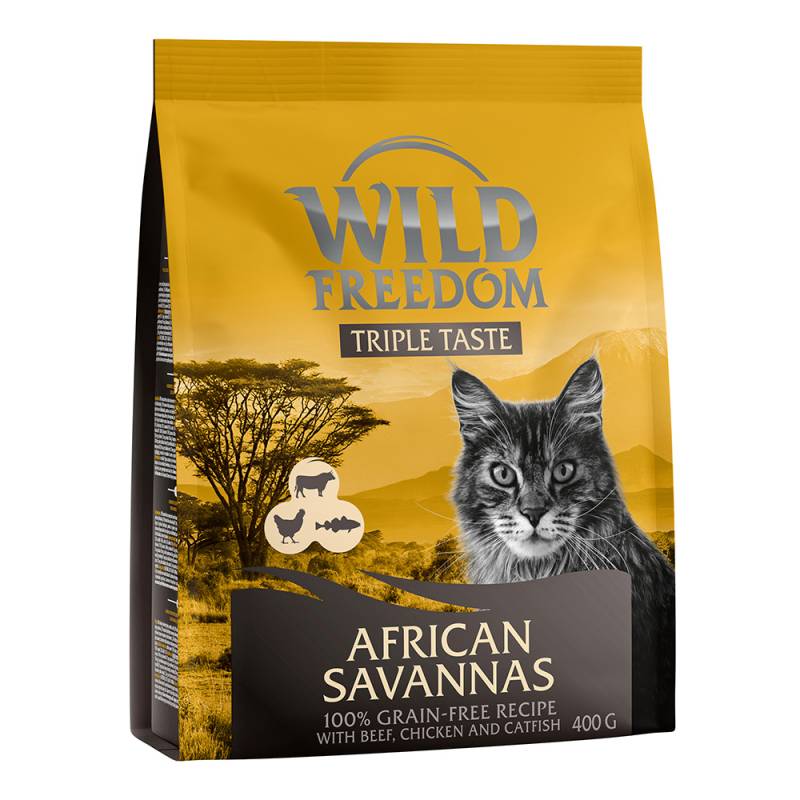 10 % Rabatt auf 2 x 400 g Wild Freedom Trockenfutter (getreidefrei) - "African Savannas" von Wild Freedom