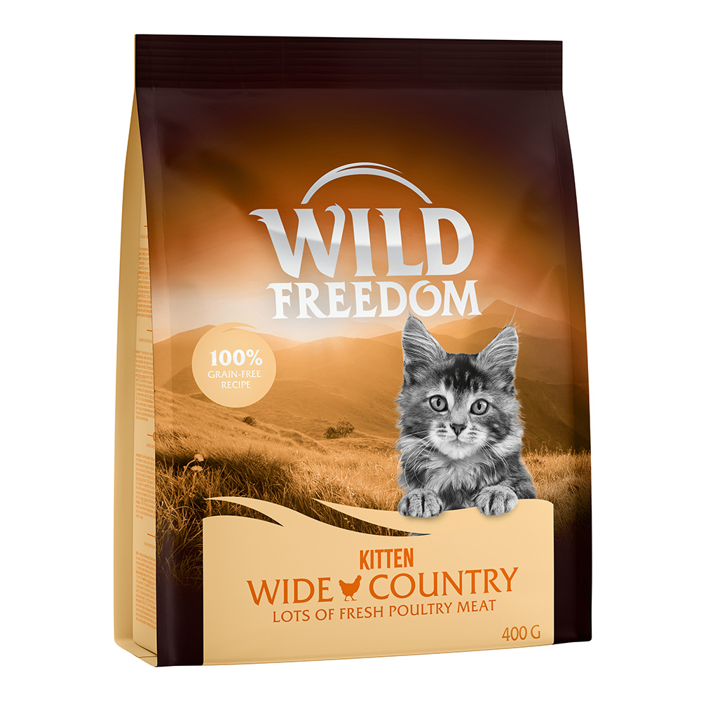 10 % Rabatt auf 2 x 400 g Wild Freedom Trockenfutter (getreidefrei) - Kitten "Wide Country" Geflügel von Wild Freedom