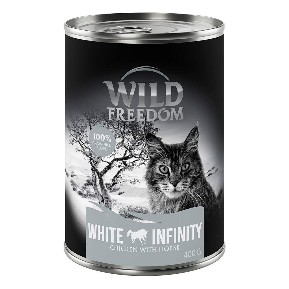 12 x 400 g Wild Freedom Nassfutter zum Sonderpreis! - White Infinity - Huhn & Pferd von Wild Freedom