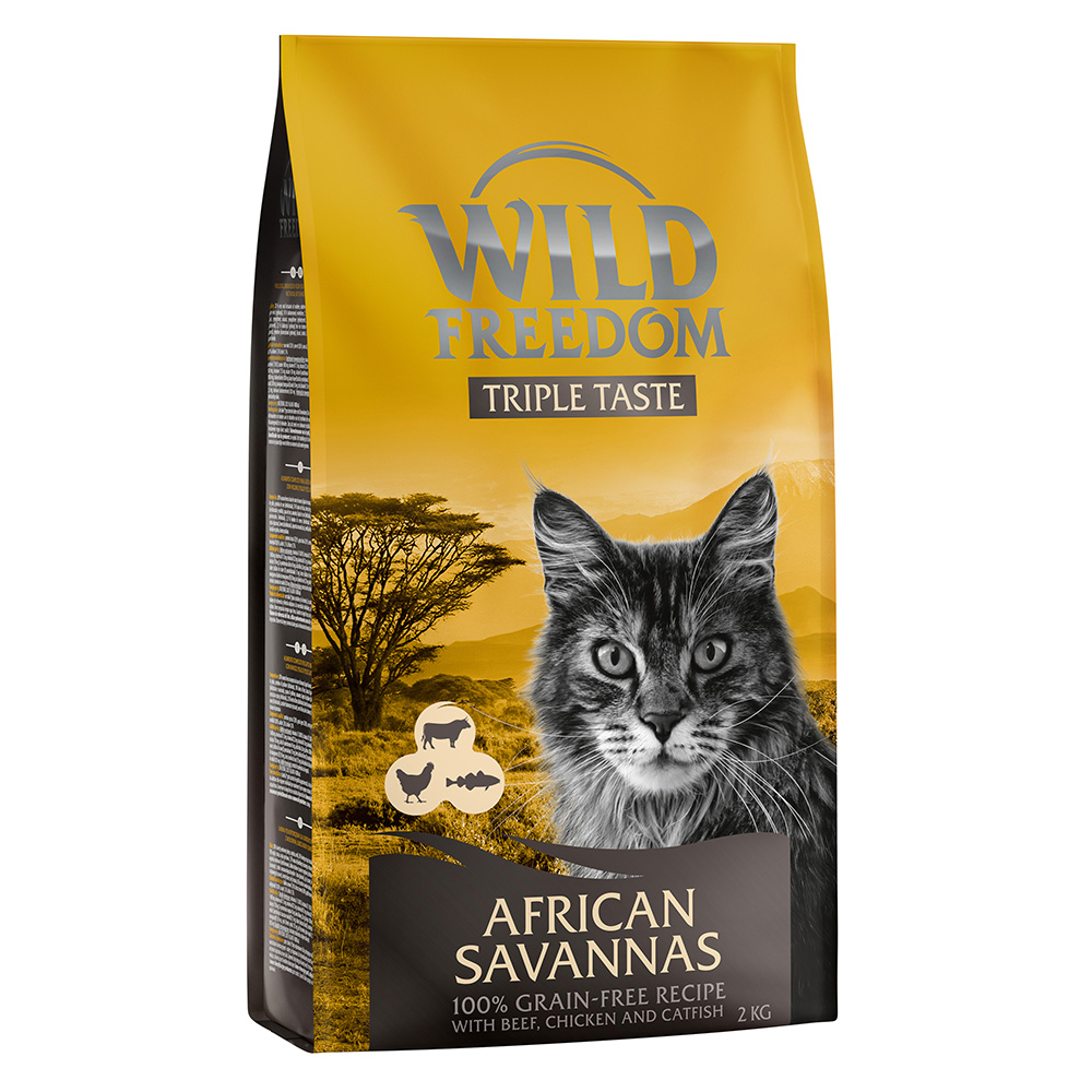 2 kg Wild Freedom Trockennahrung zum Sonderpreis! - African Savannas - Rind, Huhn & Wels von Wild Freedom