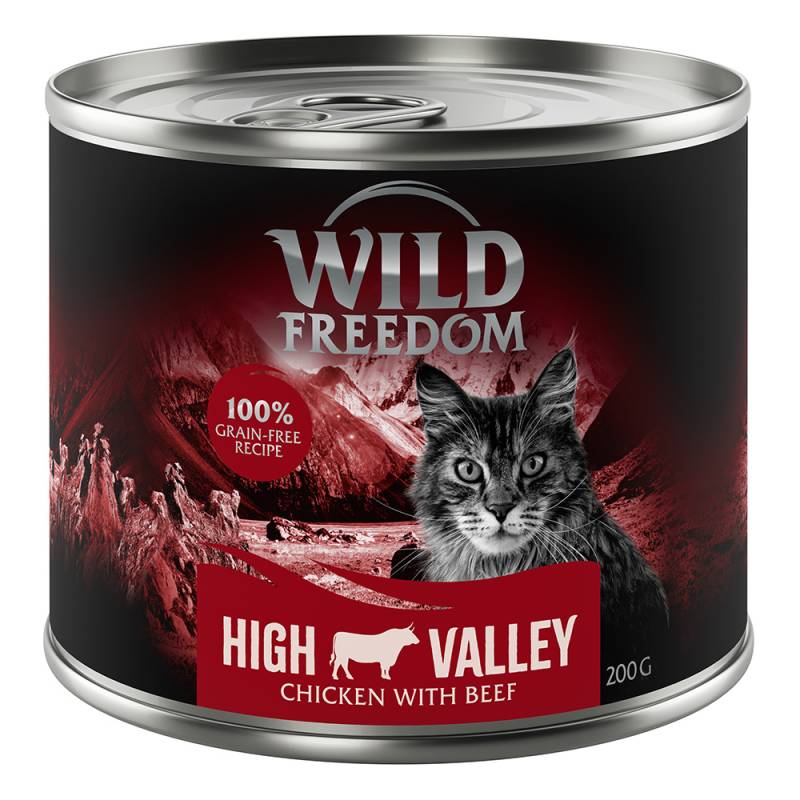 24 x 200 g Wild Freedom + 45 g Hühnerherzen gratis! - Farmlands - Rind & Huhn von Wild Freedom