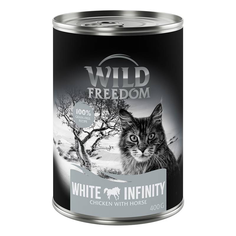 5 + 1 gratis! 6 x 400 g Wild Freedom (getreidefreie Rezeptur) - White Infinity - Huhn & Pferd von Wild Freedom