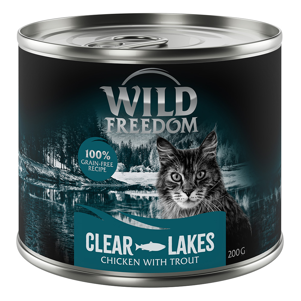 5 + 1 gratis! Wild Freedom 6 x 200 g - Clear Lakes: Forelle & Huhn von Wild Freedom