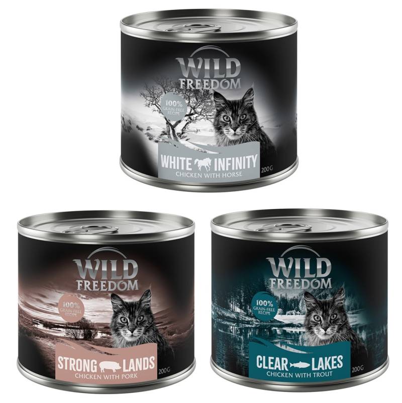 5 + 1 gratis! Wild Freedom 6 x 200 g - Mixpaket 3: Forelle, Schwein, Pferd von Wild Freedom