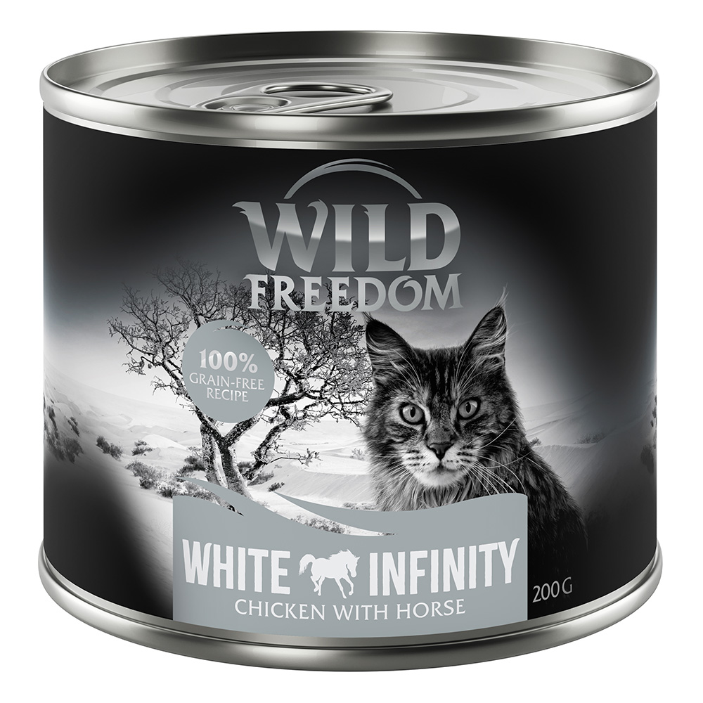 5 + 1 gratis! Wild Freedom 6 x 200 g - White Infinity - Huhn & Pferd von Wild Freedom