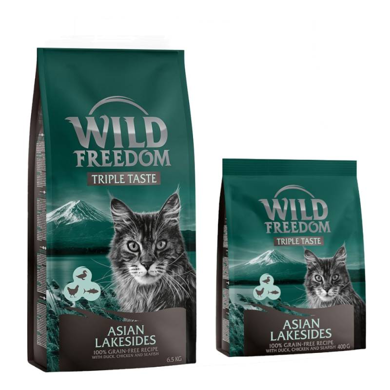 6,5 kg + 800 g Wild Freedom Trockenfutter gratis! - Asian Lakesides - Ente, Huhn & Meeresfisch von Wild Freedom