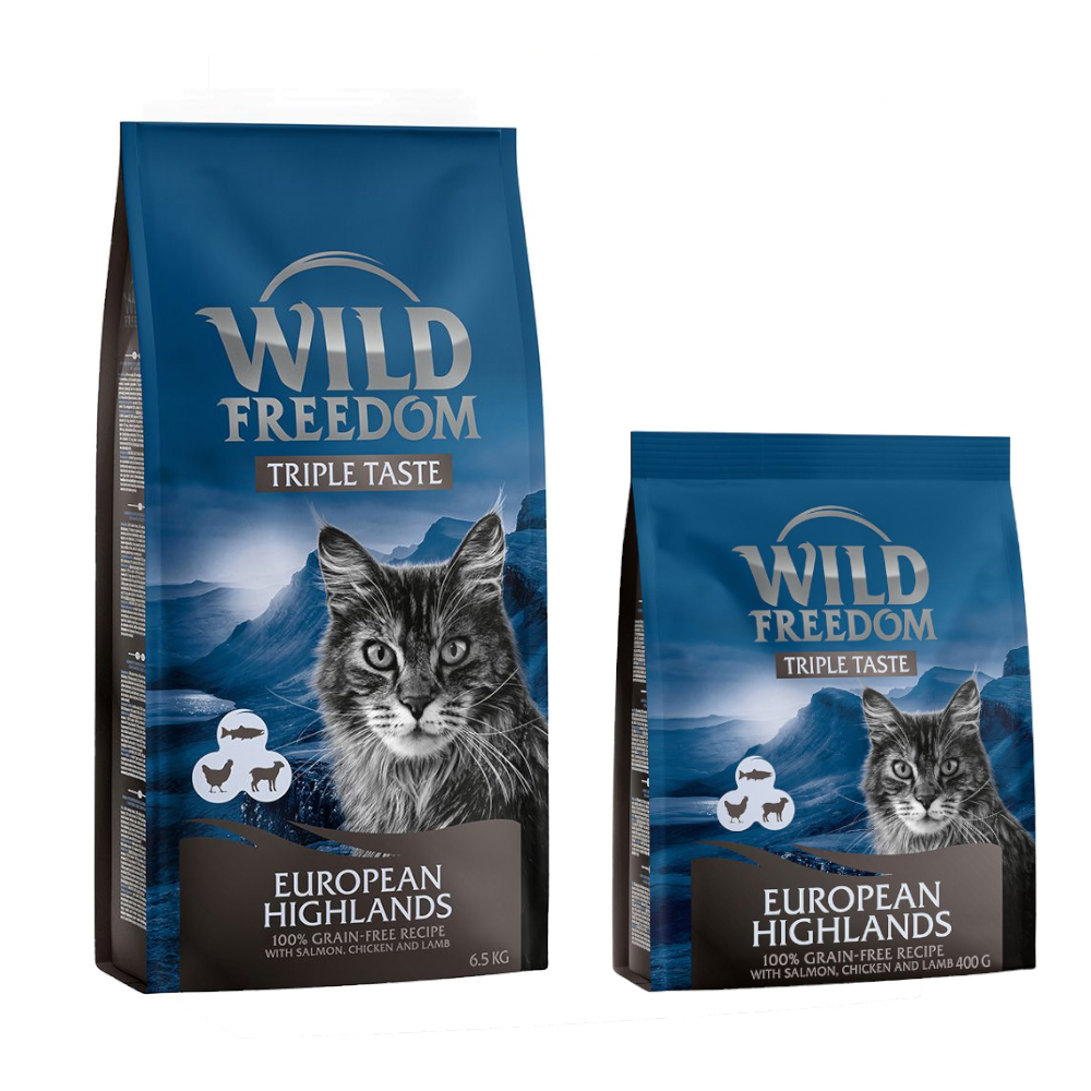 6,5 kg + 800 g Wild Freedom Trockenfutter gratis! - European Highlands - Lachs, Huhn & Lamm von Wild Freedom