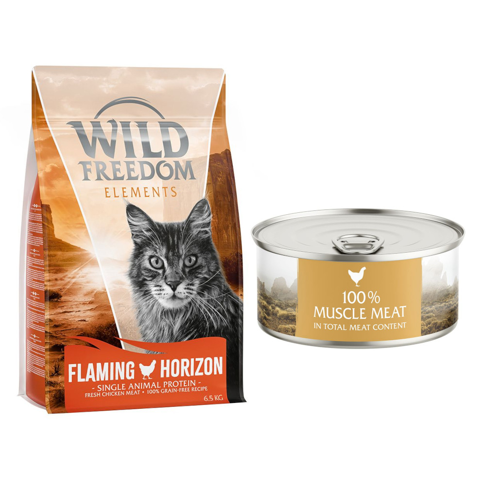 6,5 kg Wild Freedom + 6 x 70 g "Instinctive" Nassfutter zum Sonderpreis! Flaming Horizon - Huhn (Single Meat) + 6 x 70 g Huhn von Wild Freedom