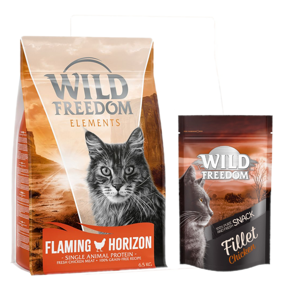 6,5 kg Wild Freedom + Filet Snack gratis! Flaming Horizon - Huhn (Single Meat) von Wild Freedom