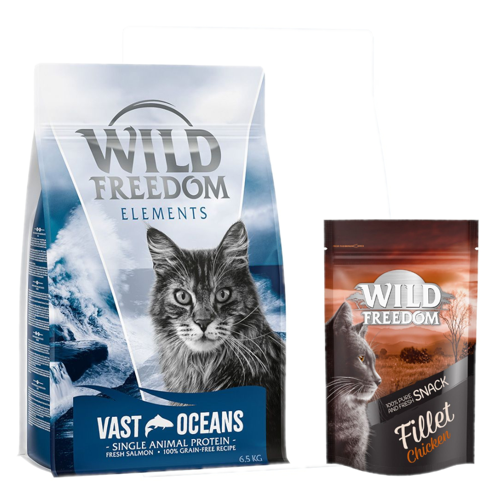 6,5 kg Wild Freedom + Filet Snack gratis! - Vast Oceans - Lachs (Single Meat) von Wild Freedom