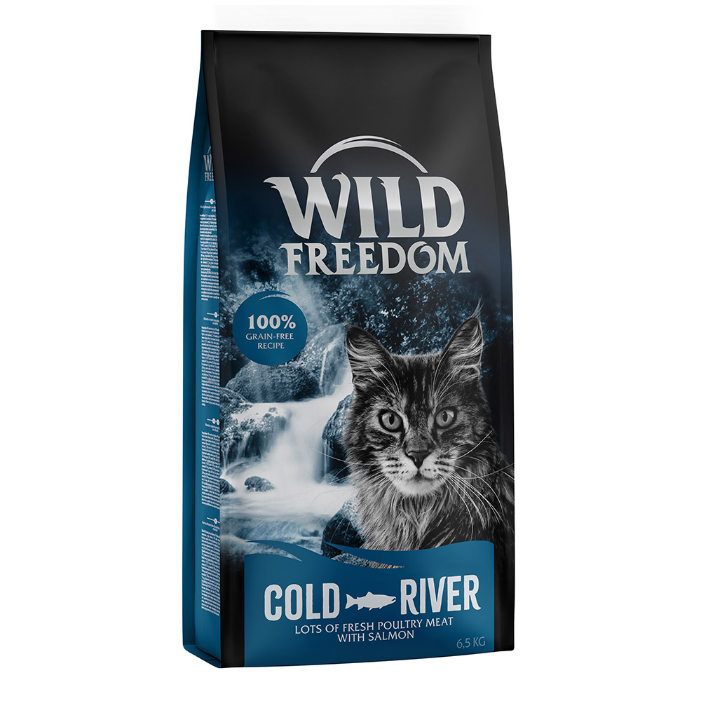 6,5 kg Wild Freedom Trockenfutter + Snack "Wild Bites" gratis dazu! - Cold River - Lachs von Wild Freedom