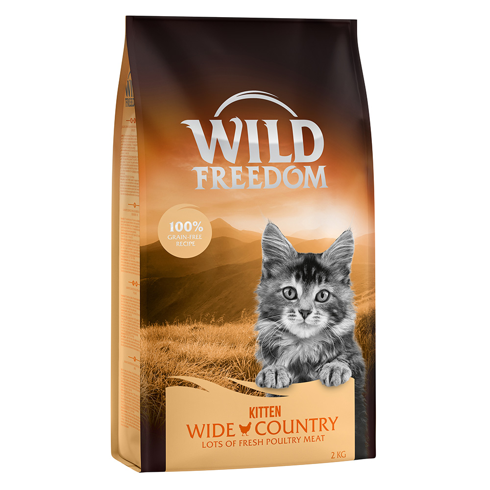 6,5 kg Wild Freedom Trockenfutter + Snack "Wild Bites" gratis dazu! - Kitten Wide Country - Geflügel von Wild Freedom