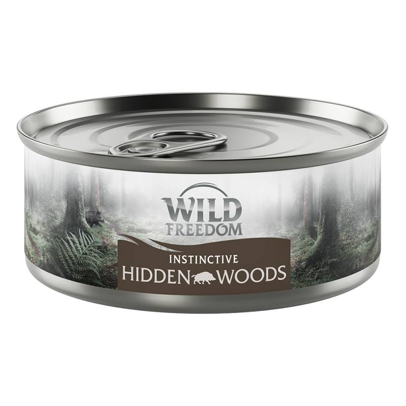 6 x 70 g  Wild Freedom Instinctive zum Probierpreis! - Hidden Woods - Wildschwein - 6 x 140 g von Wild Freedom