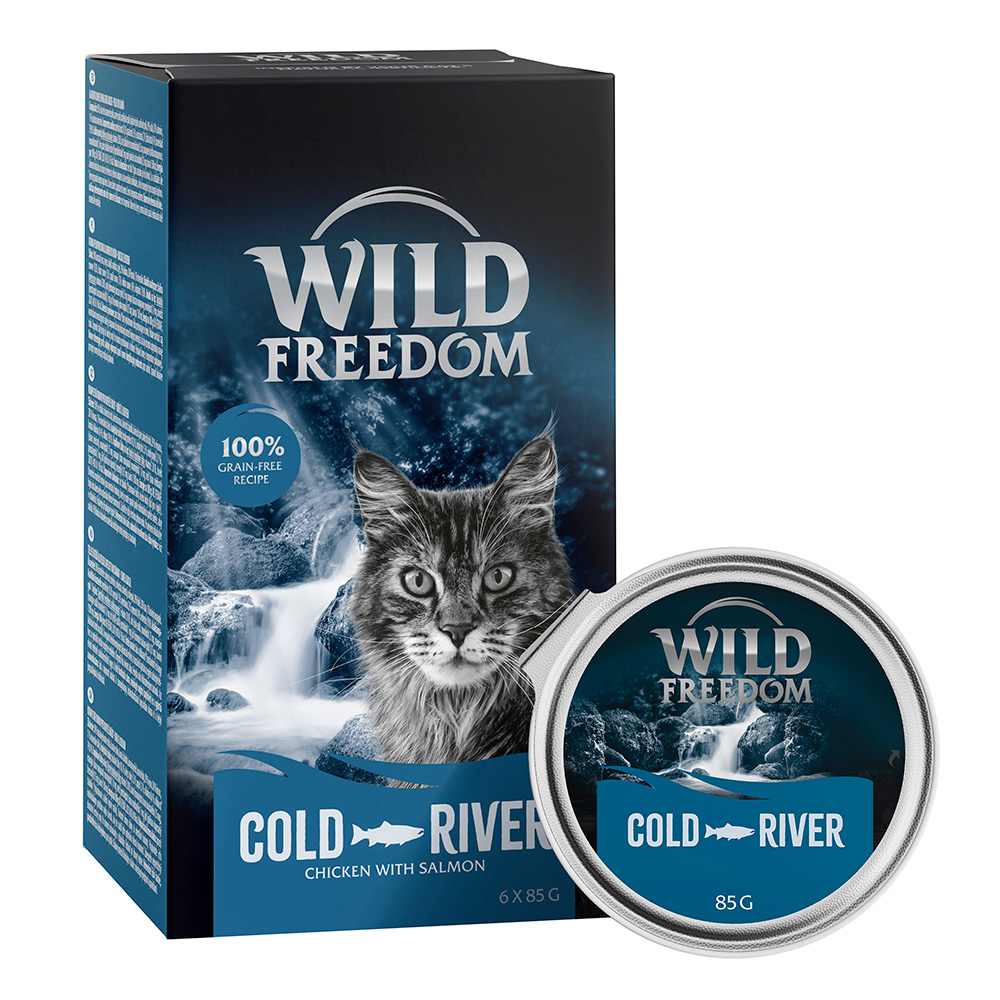 6 x 85 g Wild Freedom Adult Schale zum Sonderpreis! - Cold River - Lachs & Huhn 6 x 85 g Wild Freedom Adult Schale zum Sonderpreis! - Cold River - Lachs & Huhn von Wild Freedom