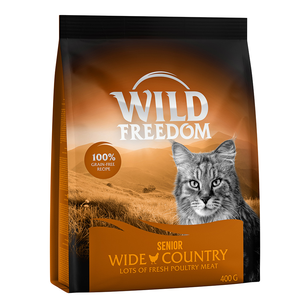 Bis zu 25% Rabatt! 400 g Wild Freedom Trockenfutter Senior: Wide Country - Geflügel von Wild Freedom