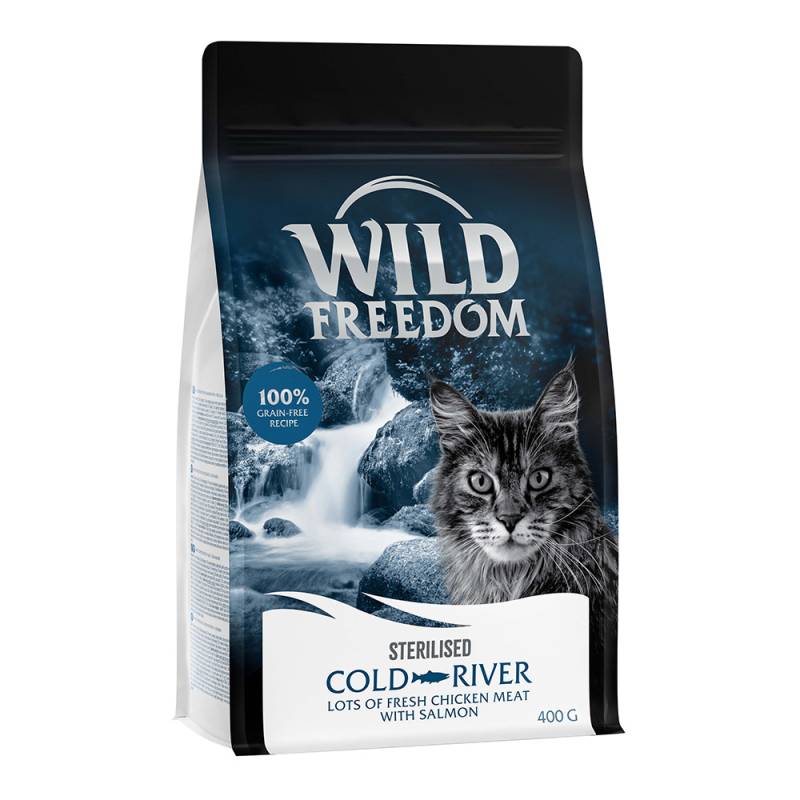 Bis zu 25 Rabatt! 400 g Wild Freedom Trockenfutter Sterilised: Cold River - Lachs von Wild Freedom