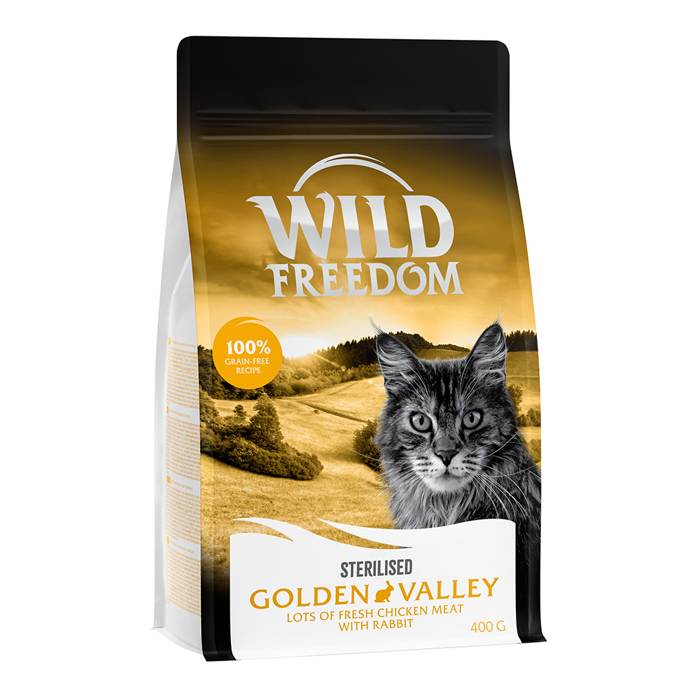 Bis zu 25 Rabatt! 400 g Wild Freedom Trockenfutter Sterilised: Golden Valley - Kaninchen von Wild Freedom