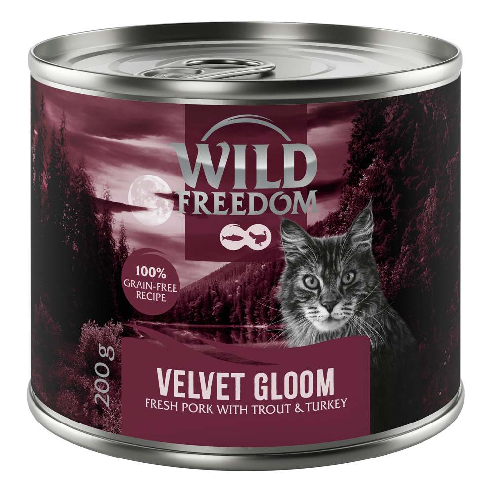 Wild Freedom Adult "Red" 6 x 200 g - getreidefreie Rezeptur - Velvet Gloom - Schwein, Truthahn & Forelle von Wild Freedom