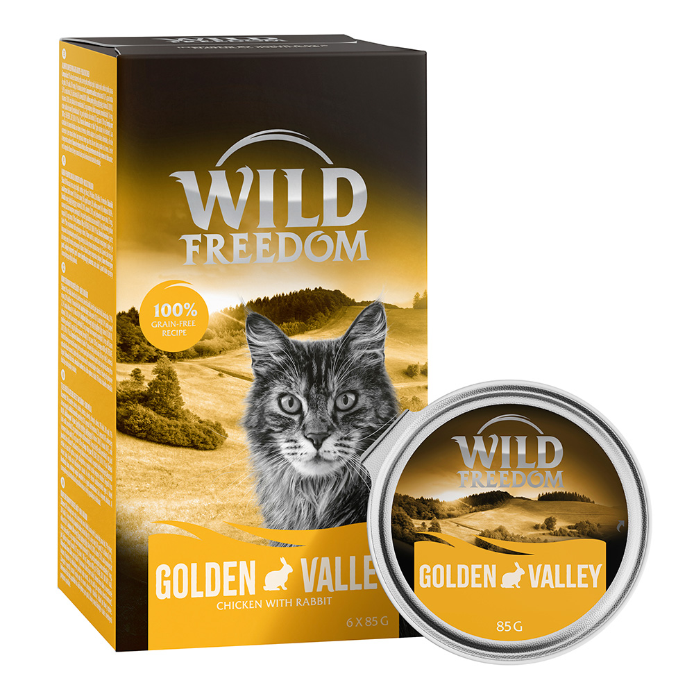 Wild Freedom Adult Schale 6 x 85 g - Golden Valley - Kaninchen & Huhn von Wild Freedom