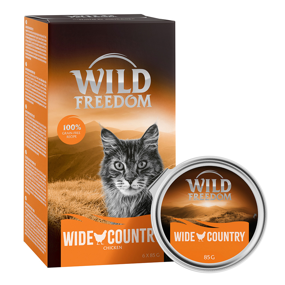 Wild Freedom Adult Schale 6 x 85 g - Wide Country - Huhn pur von Wild Freedom