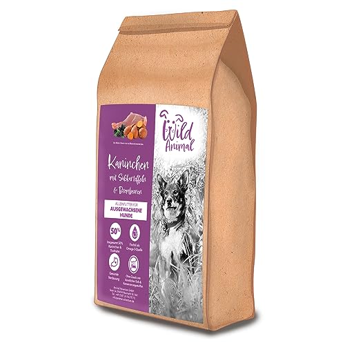 Wild Animal - Premium Hundefutter - Kaninchen mit Süßkartoffeln & Brombeeren, Trockenfutter, getreidefrei, 1er Pack (1 x 6kg) von WildAnimal