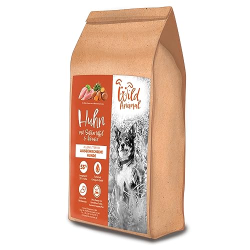 Wild Animal - Premium Hundefutter - Huhn mit Süßkartoffel & Kräuter, Trockenfutter, getreidefrei, 1er Pack (1 x 6kg) von WildAnimal