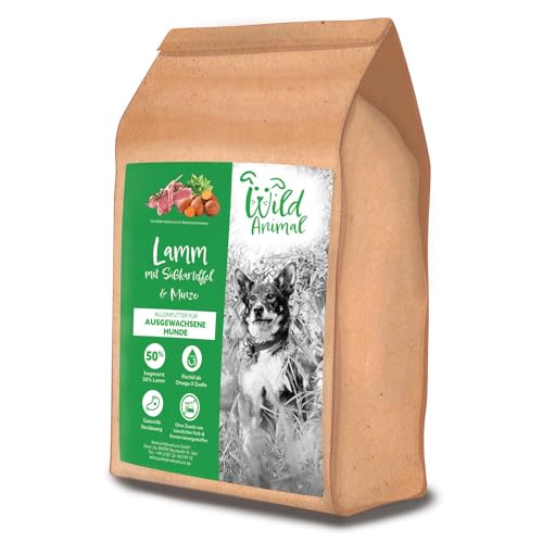 Wild Animal - Premium Hundefutter - Lamm mit Süßkartoffel & Minze, Trockenfutter, getreidefrei,1er Pack (1 x 2kg) von WildAnimal